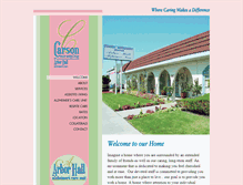 Tablet Screenshot of carsonassistedliving.net